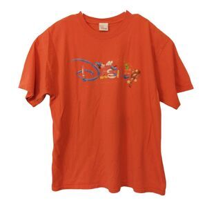 Disney Store vintage tshirt mens XL Xlarge orange Fantasia mickey mouse short sl